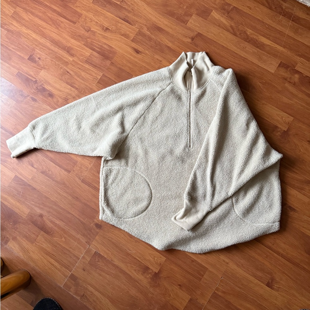 Aerie Cream Cowl Neck Sweater